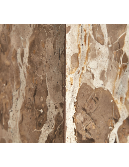 sidebord piedestal pedestal sofabord marmor sten beige