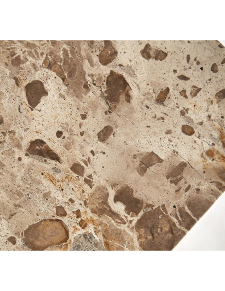 sidebord piedestal pedestal sofabord marmor sten beige