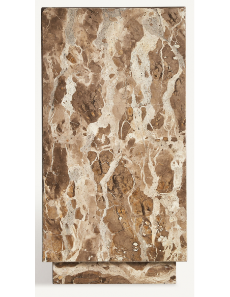 sidebord piedestal pedestal sofabord marmor sten beige