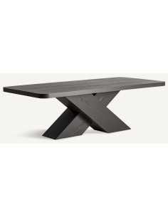 spisebord moderne design egetræ sort træ 2