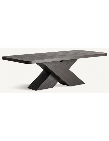 spisebord moderne design egetræ sort træ