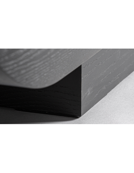 Tvbord moderne design sort eg træ egetræ