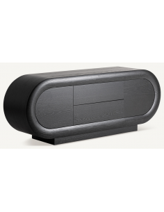 Sideboard skænk sort eg egetræ træ moderne design 2