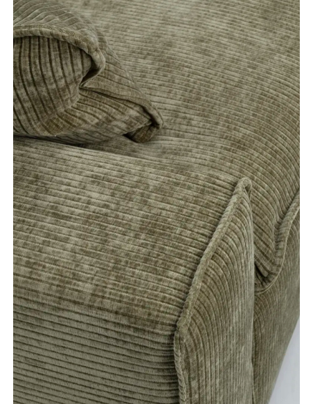 sofa til 3 personer i grøn stof komfortabel design