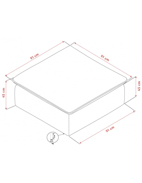 puf til sofa i grøn stof komfortabel design