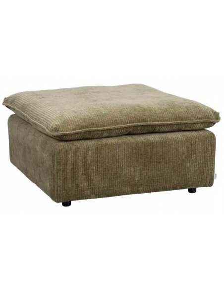 puf til sofa i grøn stof komfortabel design