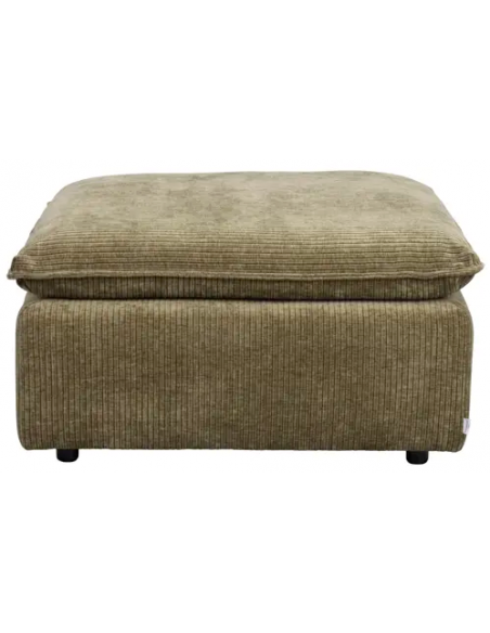 puf til sofa i grøn stof komfortabel design