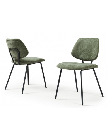 Spisebordsstol nordisk skandinavisk design sort grøn