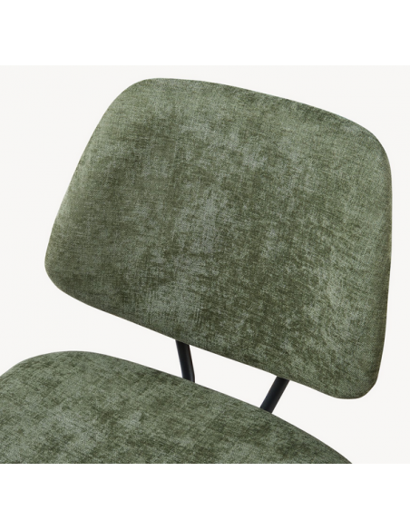 Spisebordsstol nordisk skandinavisk design sort grøn