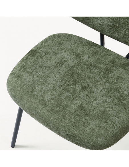 Spisebordsstol nordisk skandinavisk design sort grøn