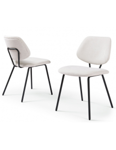 Spisebordsstol nordisk skandinavisk design sort beige