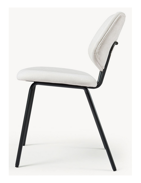 Spisebordsstol nordisk skandinavisk design sort beige