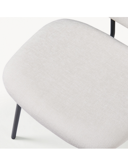 Spisebordsstol nordisk skandinavisk design sort beige