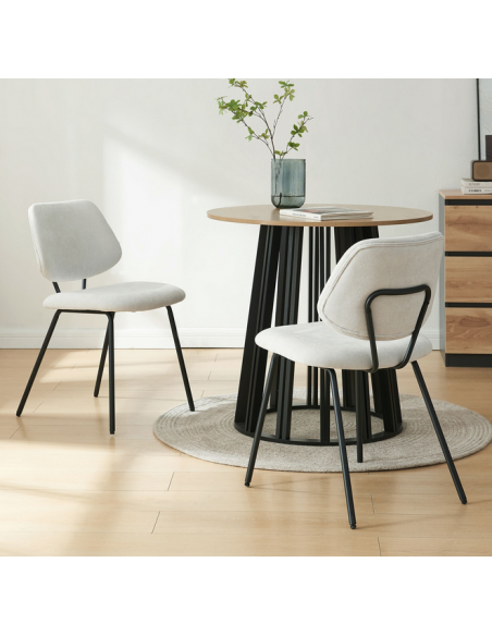 Spisebordsstol nordisk skandinavisk design sort grå