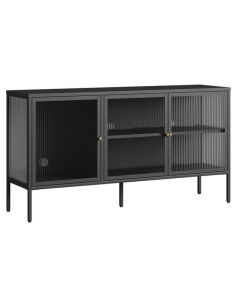 skænk sort metal stål skabe stuemøbler moderne skandinavisk nordisk design