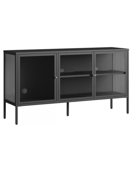 skænk sort metal stål skabe stuemøbler moderne skandinavisk nordisk design