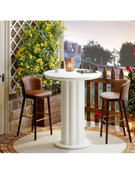 barbord barmøbler indretning bar højt spisebord hvid moderne