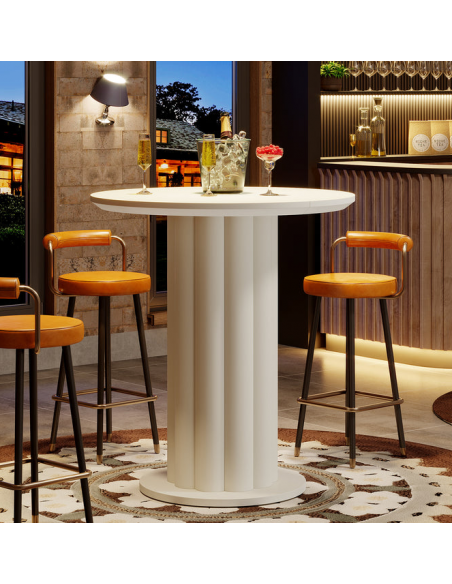 barbord barmøbler indretning bar højt spisebord hvid moderne