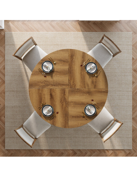 rundt spisebord indretning billigt træ runde 120