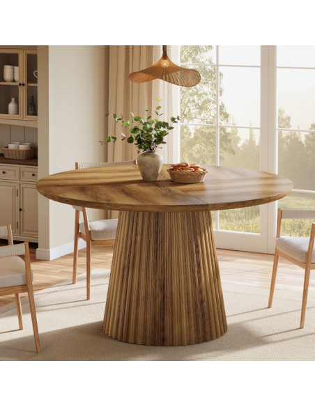 rundt spisebord indretning billigt træ runde 120