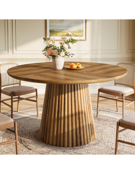 rundt spisebord indretning billigt træ runde 120