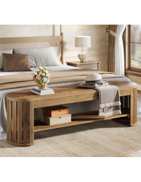 bænk entre garderobe soveværelse moderne design skobænk træ