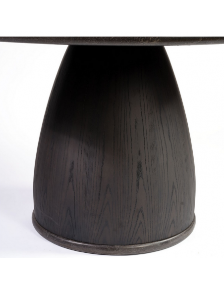 rundt spisebord sten travertin marmor rustikt 150