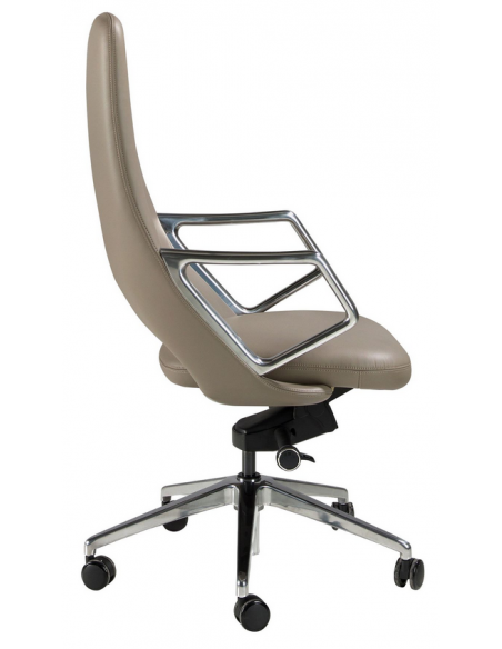 kontorstol med armlæn læder erhvervsindretning kontorindretning kontormøbler