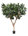 Stort kunstigt Ficus Robusta træ H300 cm