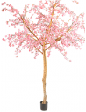 Stort kunstigt blomstertræ H350 cm - Pink