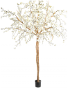 Stort kunstigt blomstertræ H350 cm - Creme