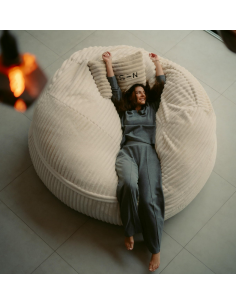 stor kæmpe sækkestol voksne børn