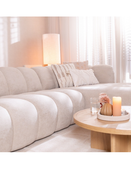 chaiselongsofa chaiselong sofa højrevendt stof beige