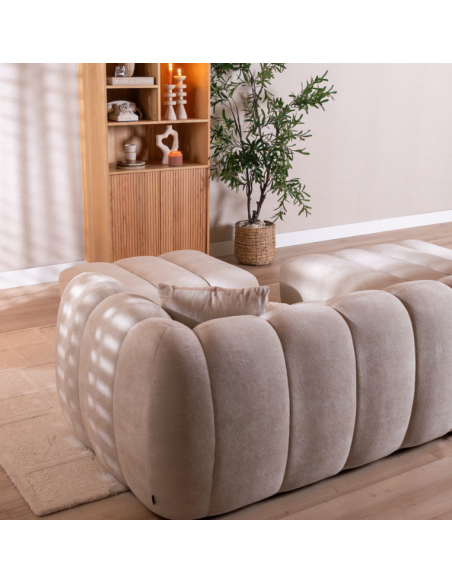 chaiselongsofa chaiselong sofa venstrevendt stof beige