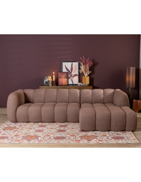 chaiselongsofa chaiselong sofa højrevendt stof bouclé