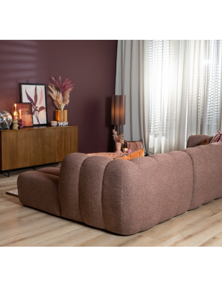 chaiselongsofa chaiselong sofa højrevendt stof bouclé