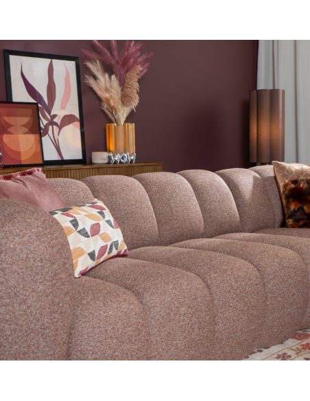 chaiselongsofa chaiselong sofa højrevendt stof bouclé