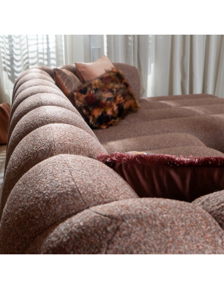 chaiselongsofa chaiselong sofa højrevendt stof bouclé