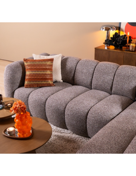 chaiselongsofa chaiselong sofa højrevendt stof bouclé