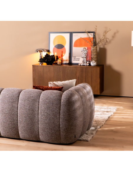 chaiselongsofa chaiselong sofa højrevendt stof bouclé