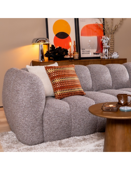 chaiselongsofa chaiselong sofa højrevendt stof bouclé