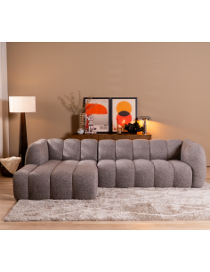 chaiselongsofa chaiselong sofa venstrevendt stof boucle