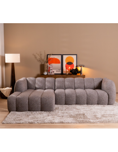 chaiselongsofa chaiselong sofa venstrevendt stof boucle