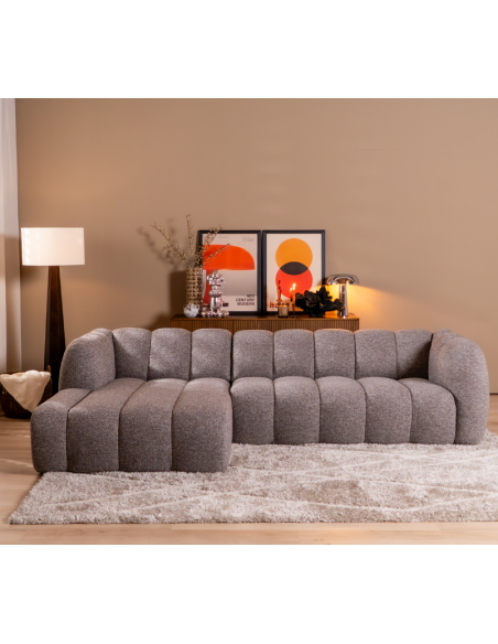 chaiselongsofa chaiselong sofa venstrevendt stof boucle