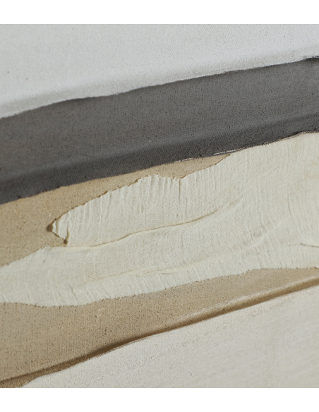 abstrakt billede motiv maleri stof tekstil træ rustikt moderne design ramme