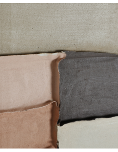 abstrakt billede motiv maleri stof tekstil træ rustikt moderne design ramme 2