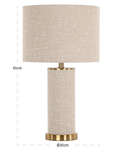 rustik bordlampe høj stor marmor moderne design