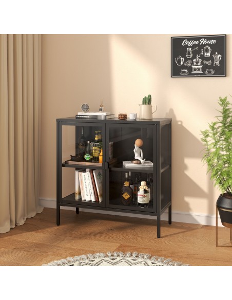 skænk sideboard sort metal