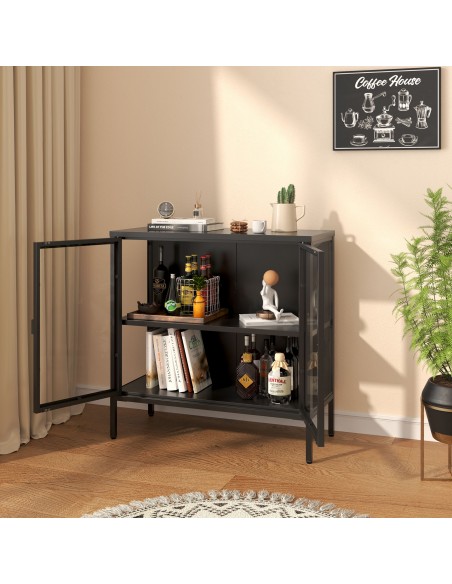 skænk sideboard sort metal