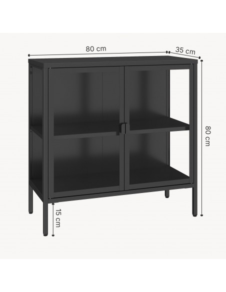 skænk sideboard sort metal